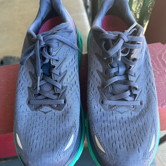 Hoka Navy and Aqua Athletic Shoes - Picture 4 of 7